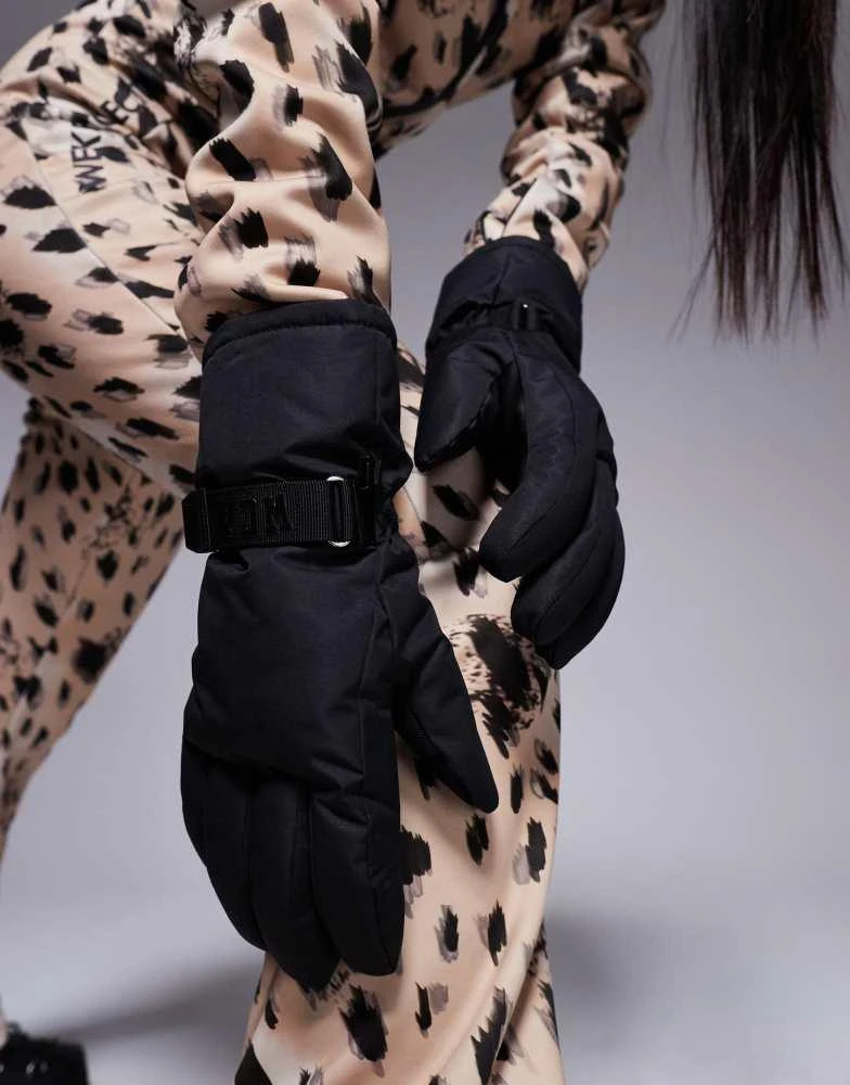 ASOS Weekend Collective Weekend Collective ski gloves in black 3