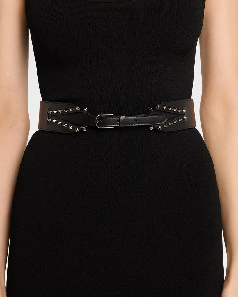 Christian Louboutin Cabata Spike Belt in Leather