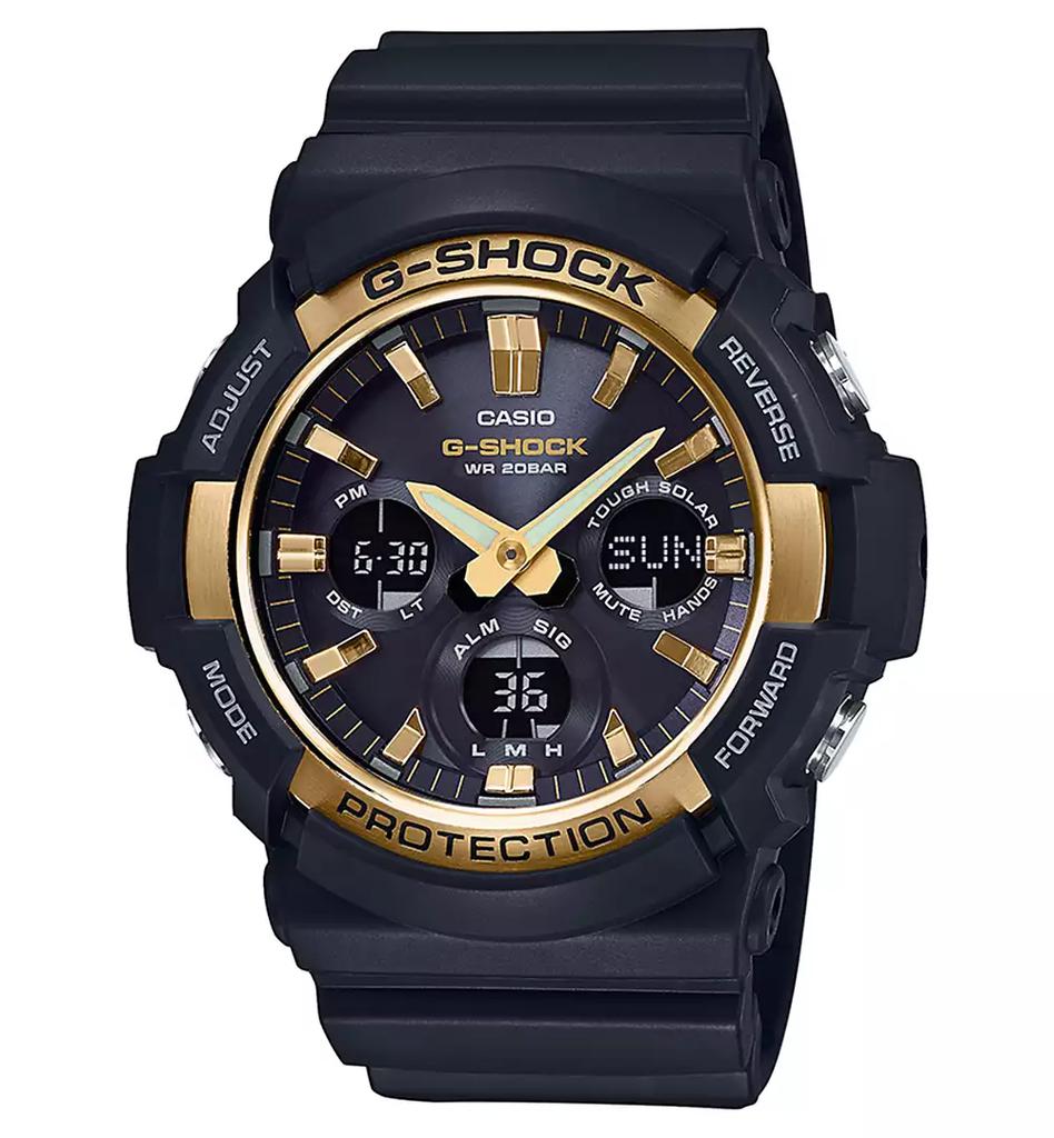 G-Shock Men's Solar Analog-Digital Black Resin Strap Watch 53mm