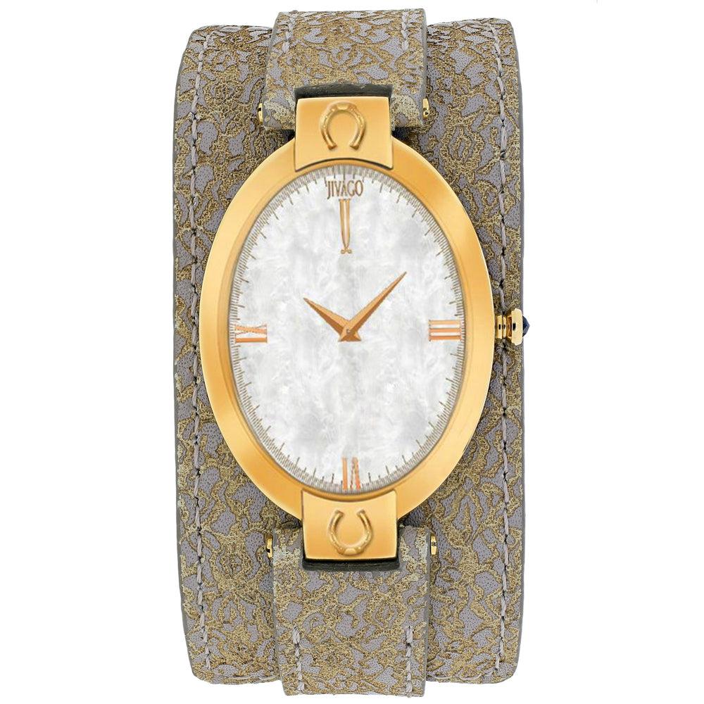 JIVAGO Women's White MOP dial Watch