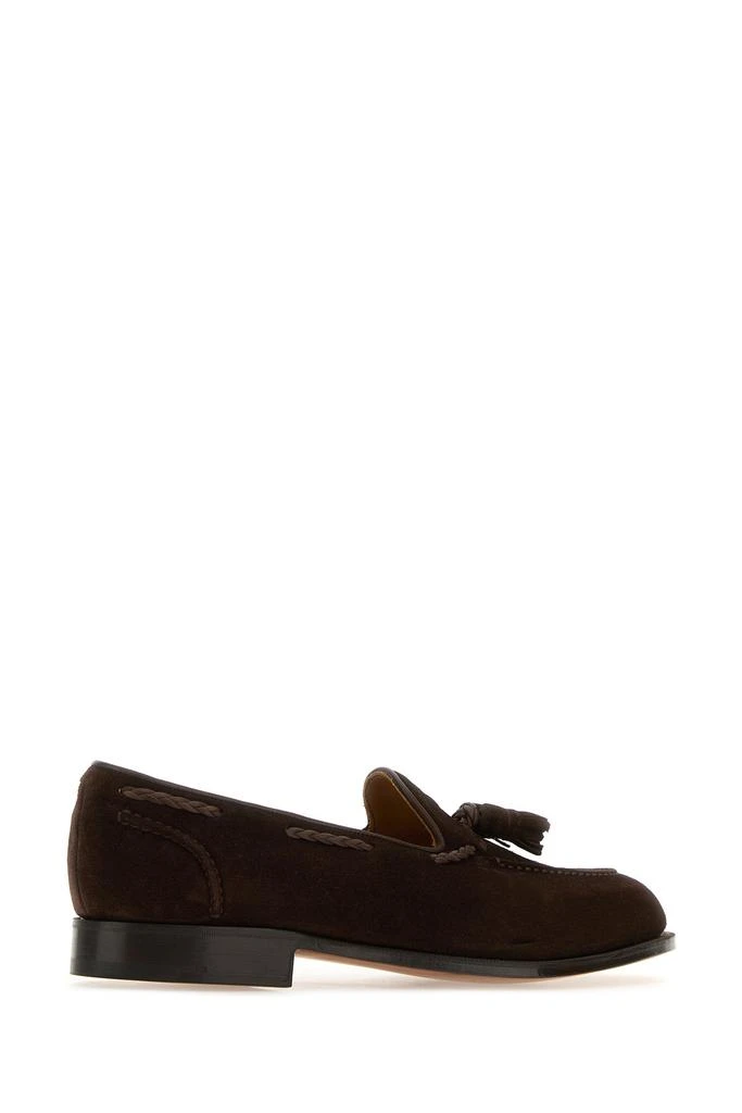 Edward Green Chocolate suede Belgravia loafers 3