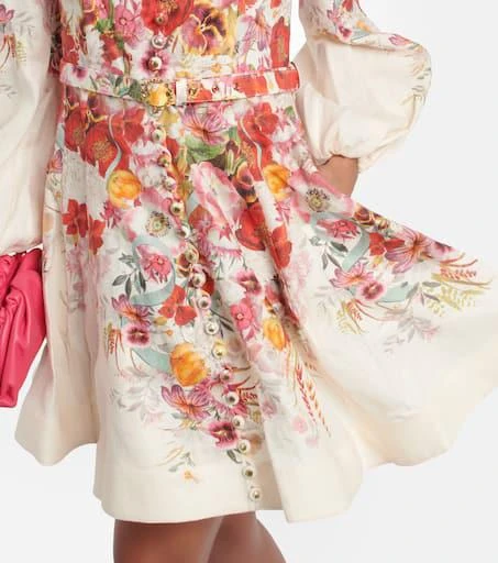 Zimmermann Wonderland floral linen minidress 5