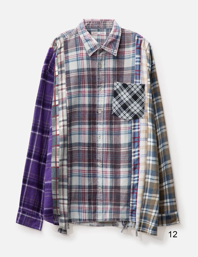 Needles FLANNEL SHIRT - 7 CUTS WIDE SHIRT 17