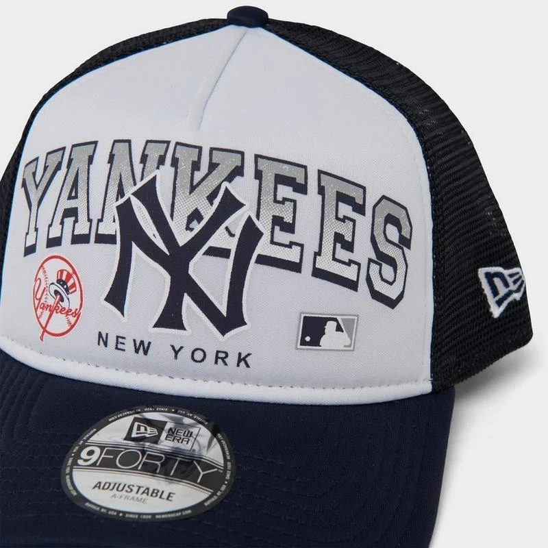 New Era New Era New York Yankees MLB Retro Wordmark 9FORTY Trucker Hat 5