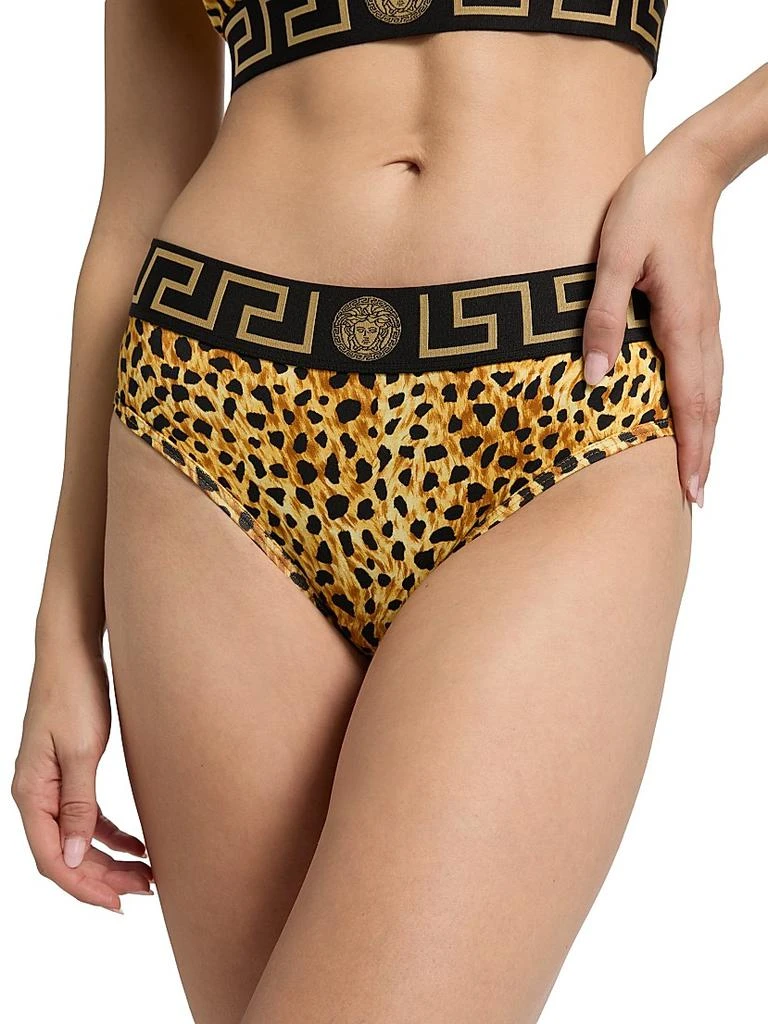 Versace Cheetah-Print Stretch-Cotton Jersey Underwear 5