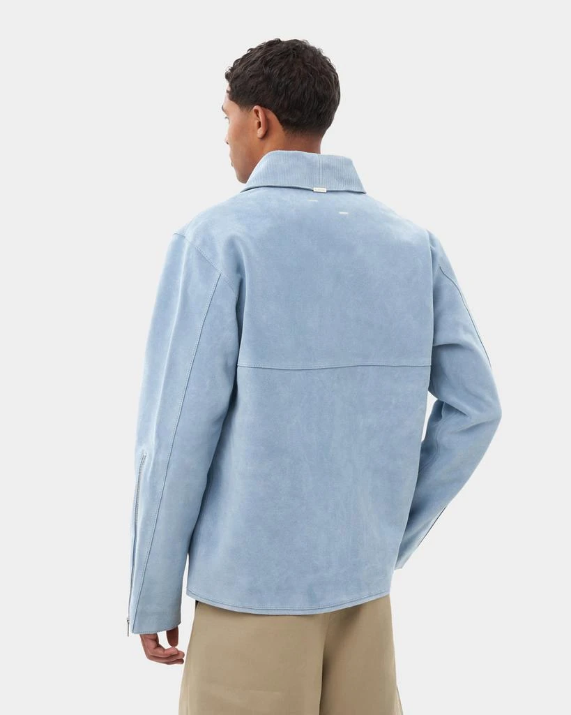 Entry Luxury Leather Jacket Suede Adriatic Blue 4