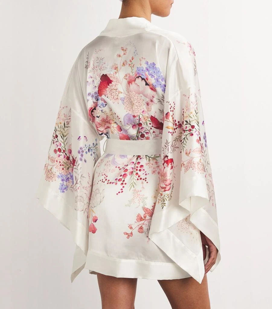 MENG Silk-Satin Floral Kimono 3