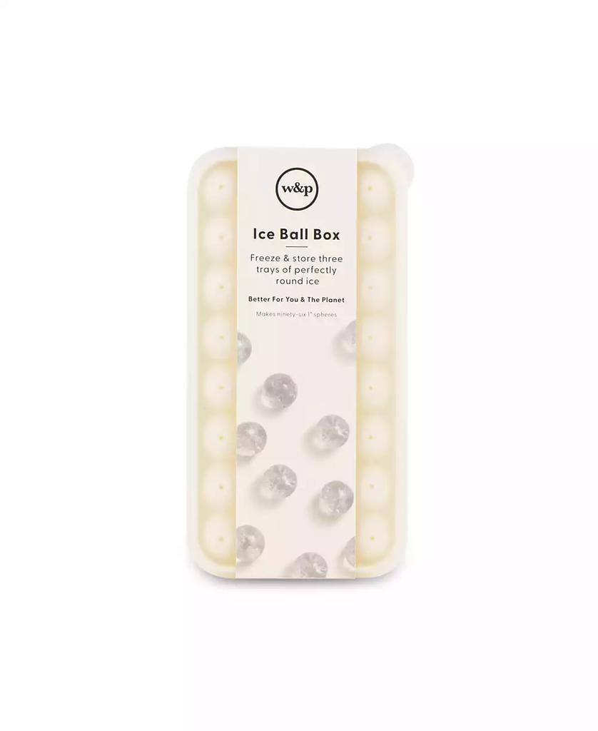 W&P w&p Set of 4 Polypropylene and Silicone Ice Ball Box