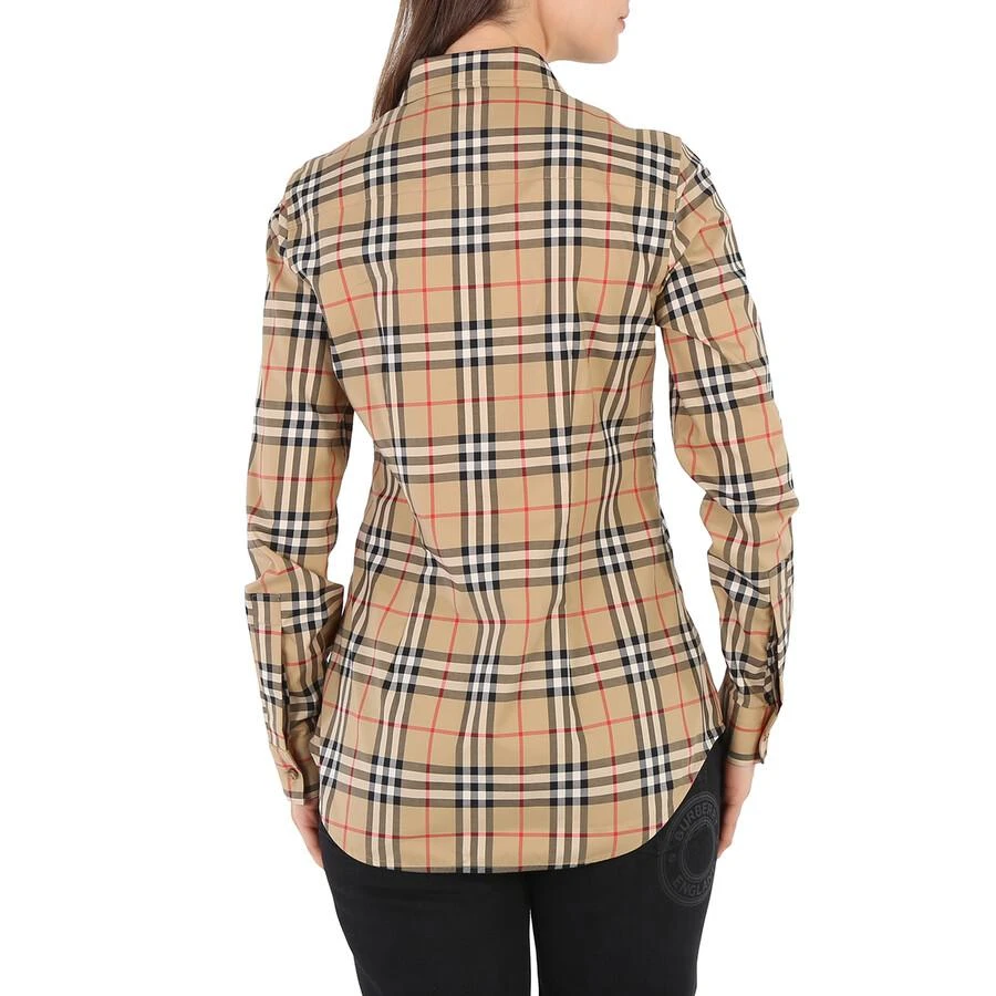 Burberry Burberry Ladies Vintage Check Stretch Cotton Button-down Collar Shirt, Brand Size 4 (US Size 2) 3