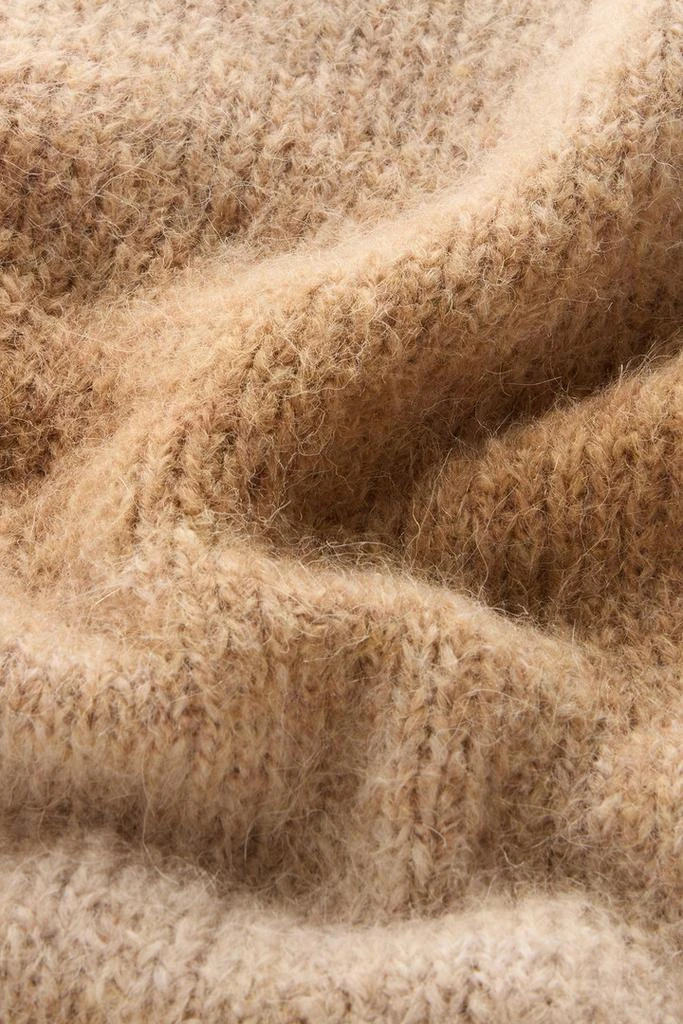 WOOLRICH Turtleneck Sweater in Alpaca Blend with Dégradé Effect - Women - Beige 8