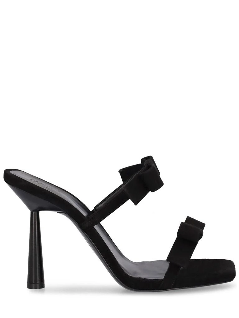 GIA BORGHINI 100mm Galantine Suede Mule Sandals 1