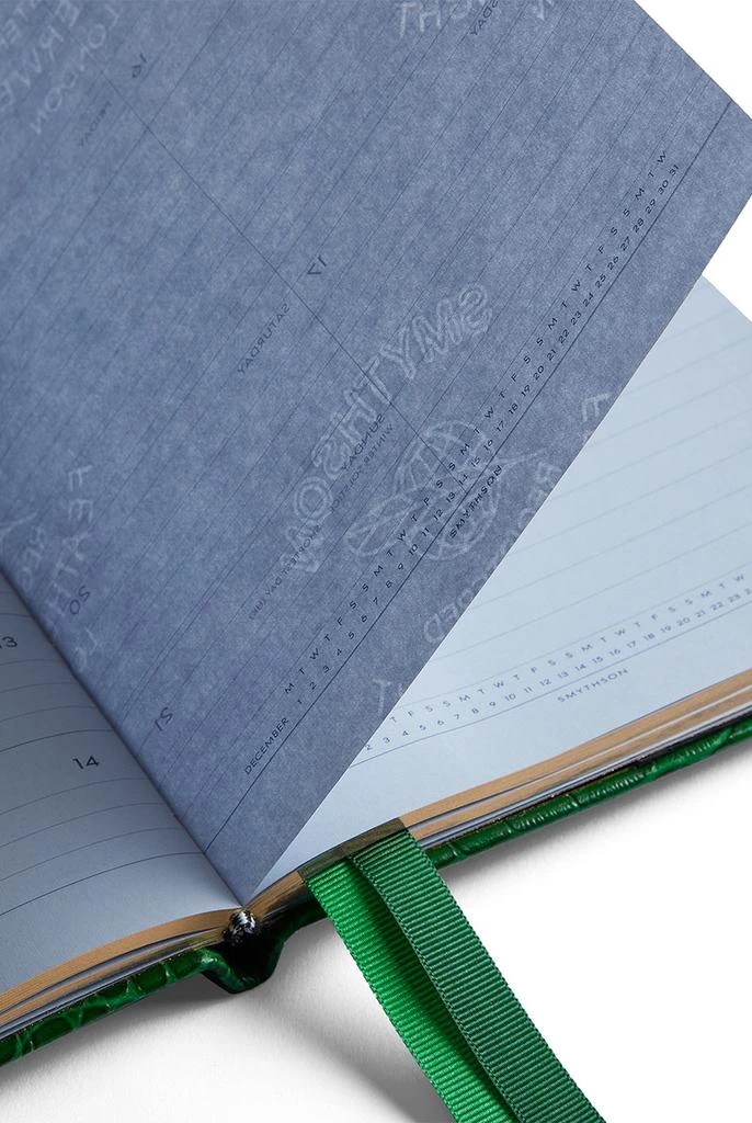 SMYTHSON 2025 Soho Weekly Diary with Slide in Mara in Clover 3