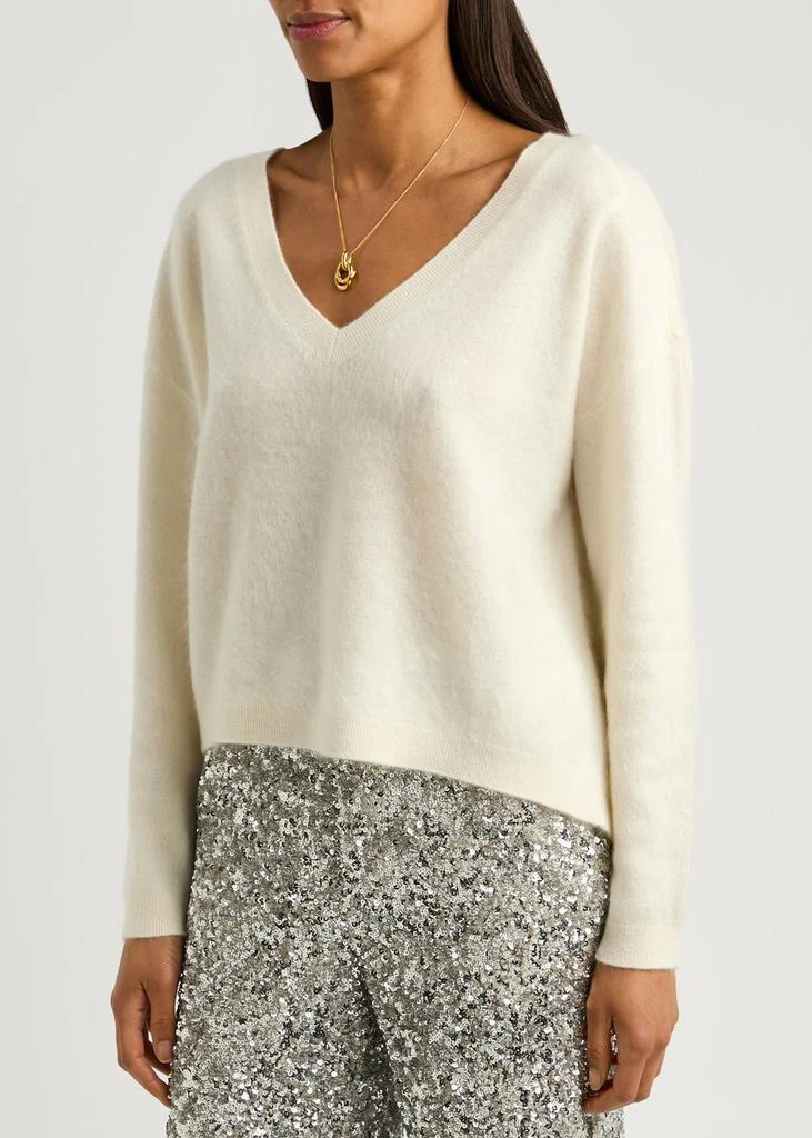 Alice + Olivia Williams brushed cashmere-blend jumper 2