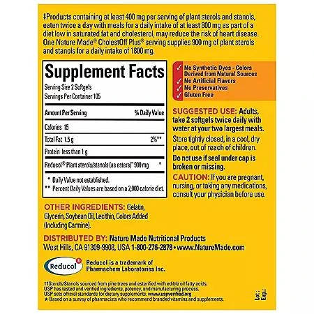 Nature Made Nature Made CholestOff Plus Softgels, 210 ct. 2