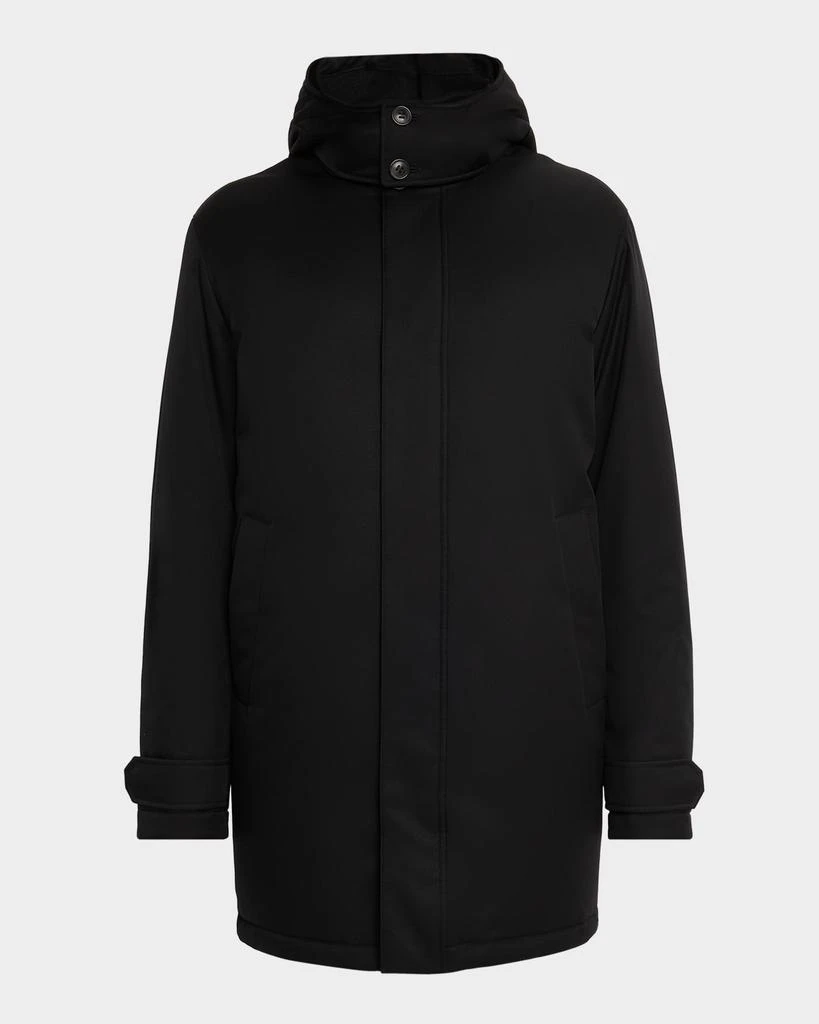 Zegna Men
s Padded Technical Parka Jacket