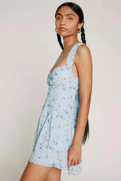 For Love & Lemons For Love & Lemons Eileen Gingham Mini Dress 3