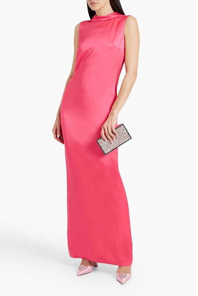 Versace Draped satin gown 2