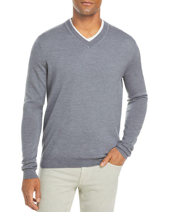 The Men's Store at Bloomingdale's V-Neck Merino Sweater - 100% Exclusive