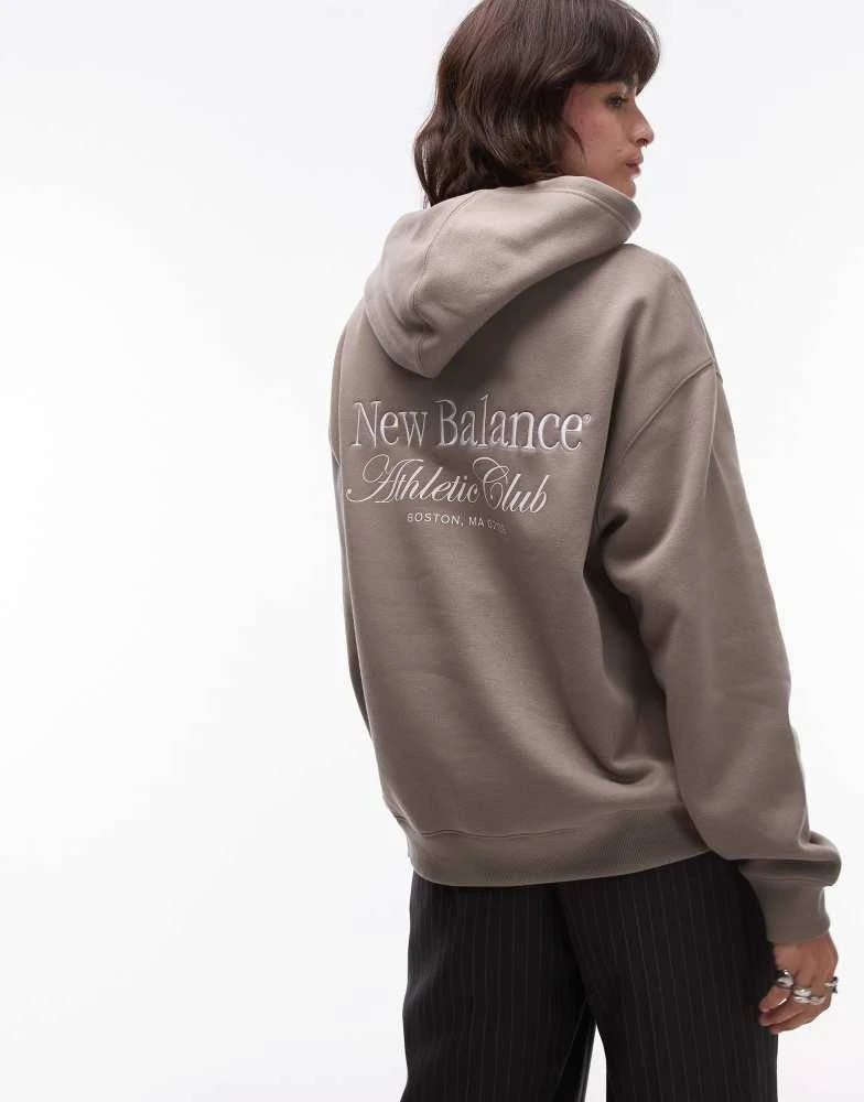 New Balance New Balance athletics club hoodie in grey 3