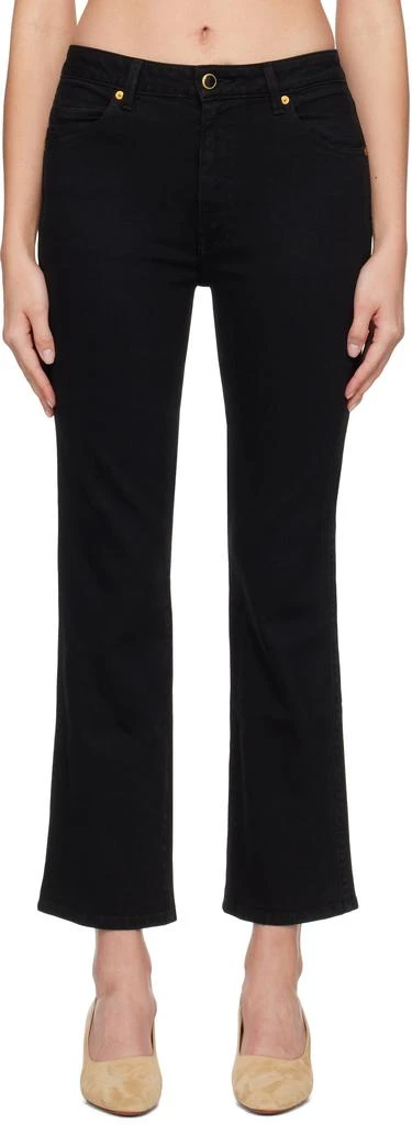 Khaite Black Vivian Stretch Jeans 1