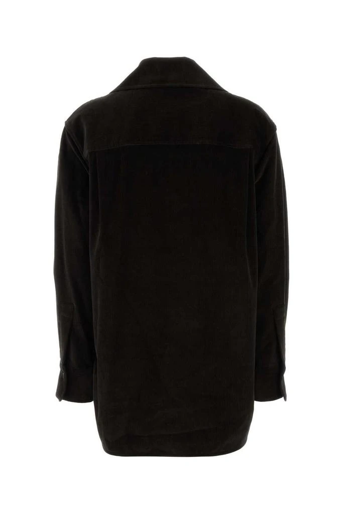 Salvatore Ferragamo Ferragamo Curved Hem Corduroy Shirt 2