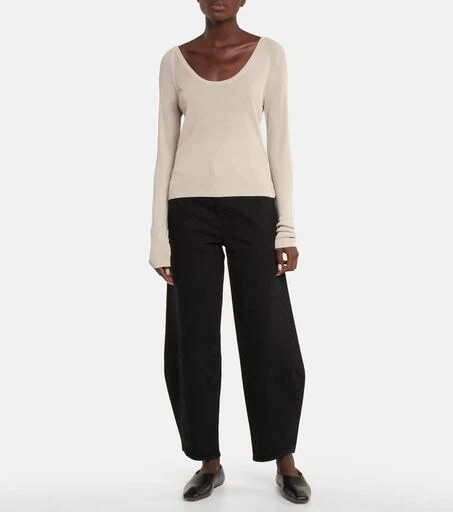 Totême High-rise barrel-leg jeans 2