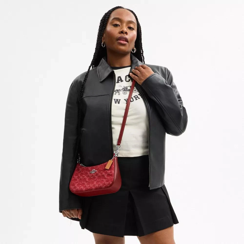 Coach Teri Shoulder Bag In Signature Denim 4