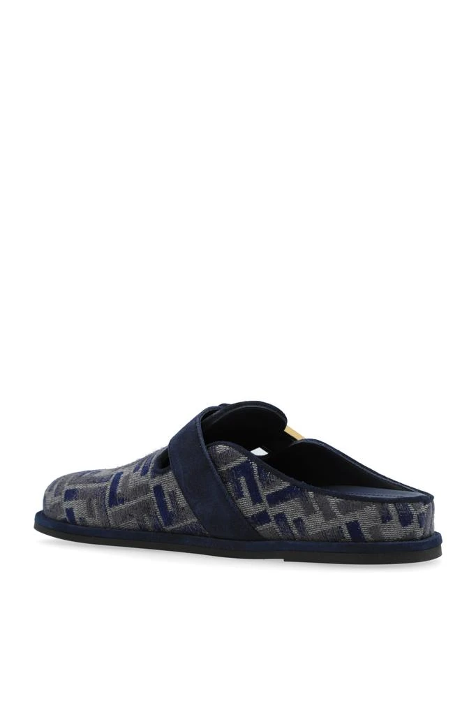 Fendi Slides with monogram and velvet finish 5