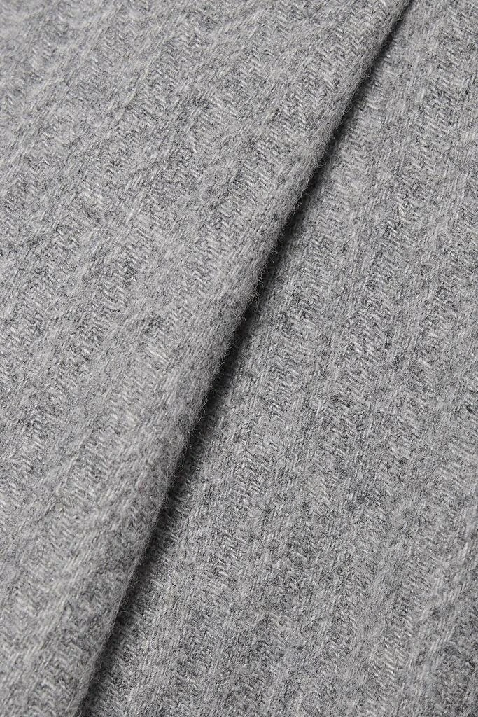 Denimist Pleated striped wool-blend wide-leg pants 4