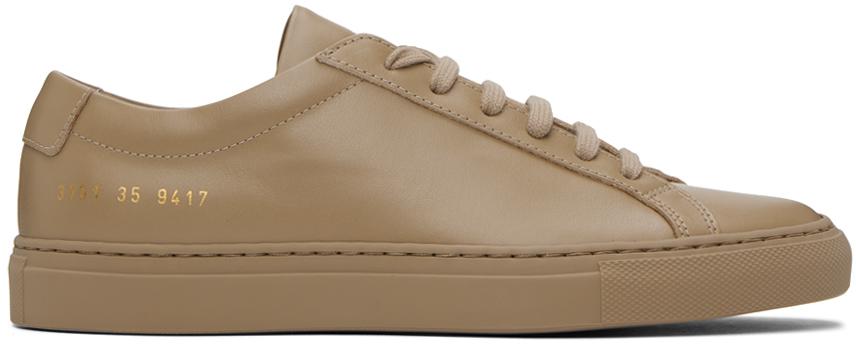 Common Projects Beige Achilles Low Sneakers Women s Shoes BeyondStyle