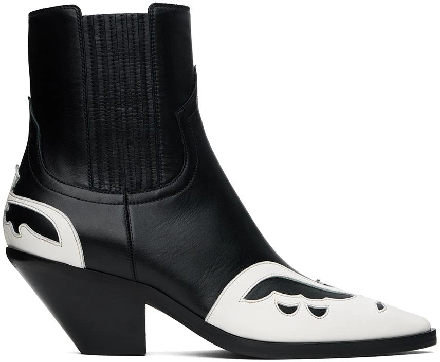 Enfants Riches Déprimés Black & White Midnight Cowboy Chelsea Boots 1