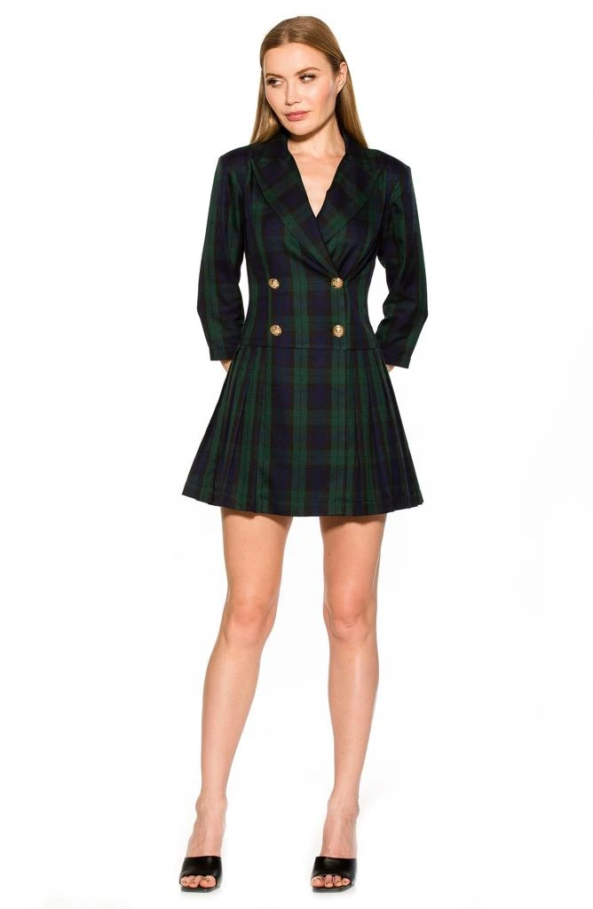 ALEXIA ADMOR Jacki Plaid 3/4 Sleeve Blazer Dress 7