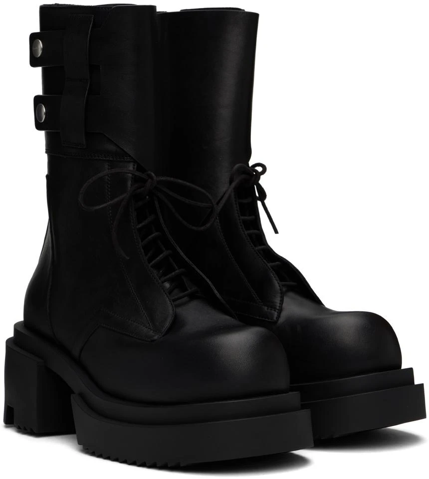Rick Owens Black Field Bogun Boots 4
