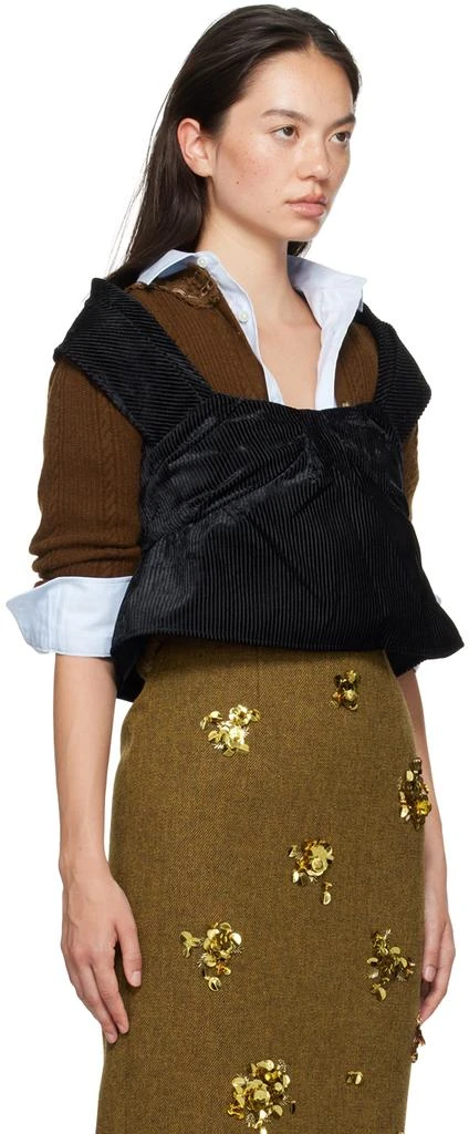 Shushu/Tong Black Three-Dimensional Pleated Top 2
