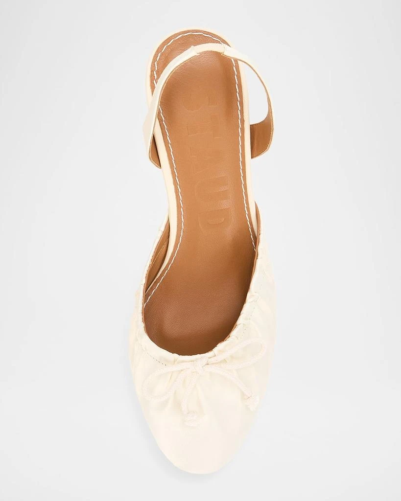 Staud Alba Satin Ballet Slingback Pumps 3