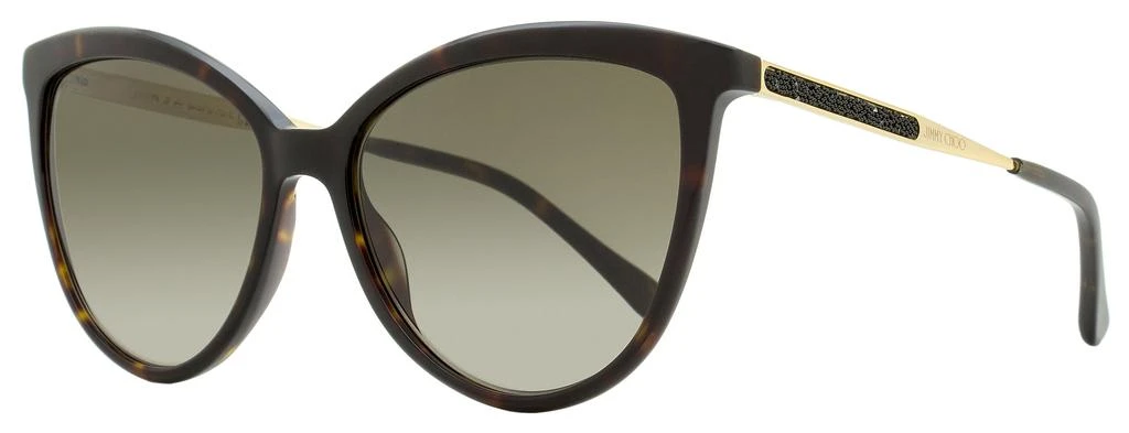 Jimmy Choo Women's Cat Eye Sunglasses Belinda 086HA Havana/Gold 56mm 1