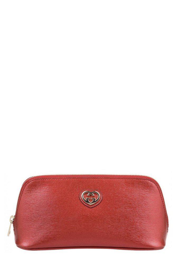 Gucci Gucci GG Heart Logo Cosmetic Bag