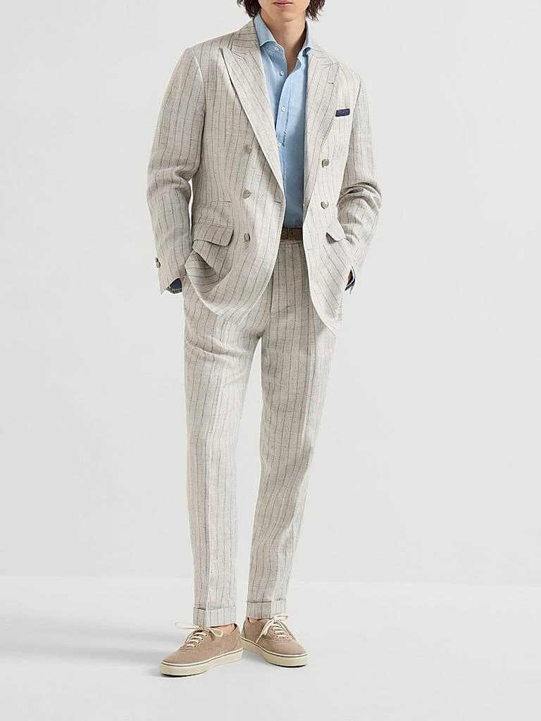 Brunello Cucinelli Denim Effect Chambray Basic Fit Shirt 6