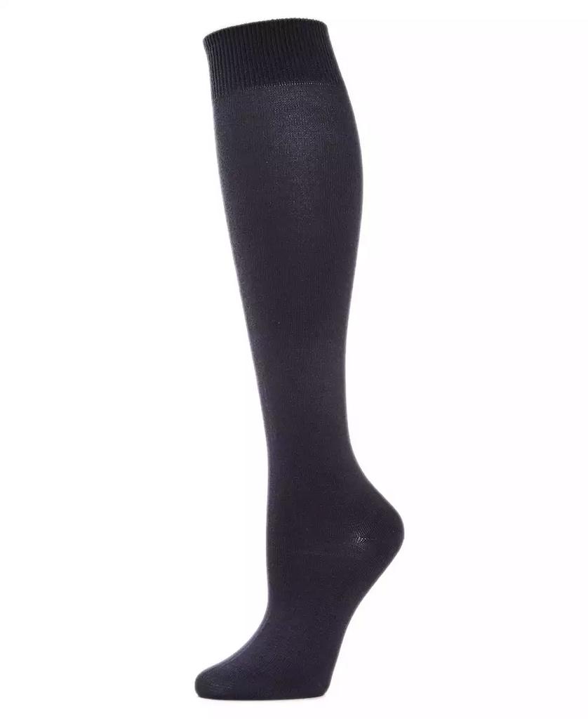 Memoi Women's Bamboo Blend Knit Knee High Socks