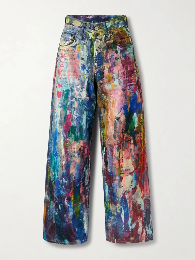 Acne Studios 1981 印花低腰阔腿牛仔裤 1