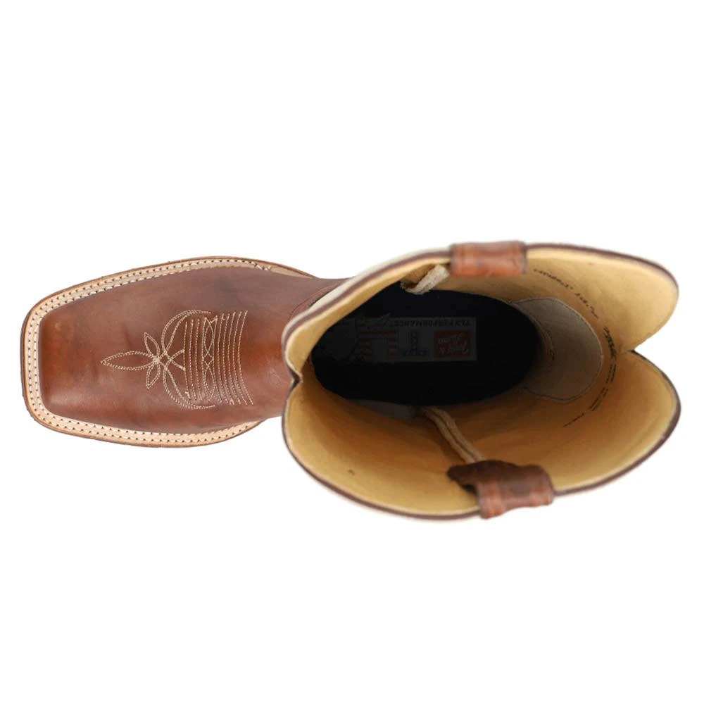 Tony Lama Antonio 13 Inch Embroidered Wide Square Toe Pull On Cowboy Boots 4