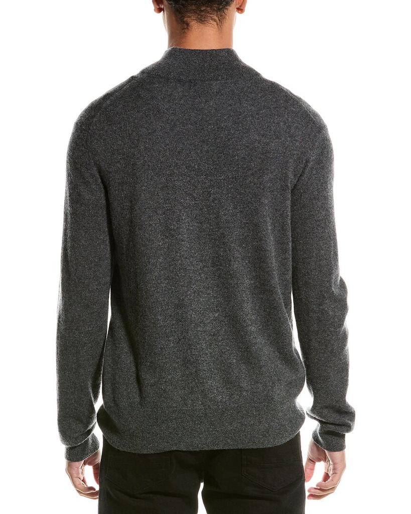 Magaschoni Cashmere 1/4-Zip Mock Neck Sweater