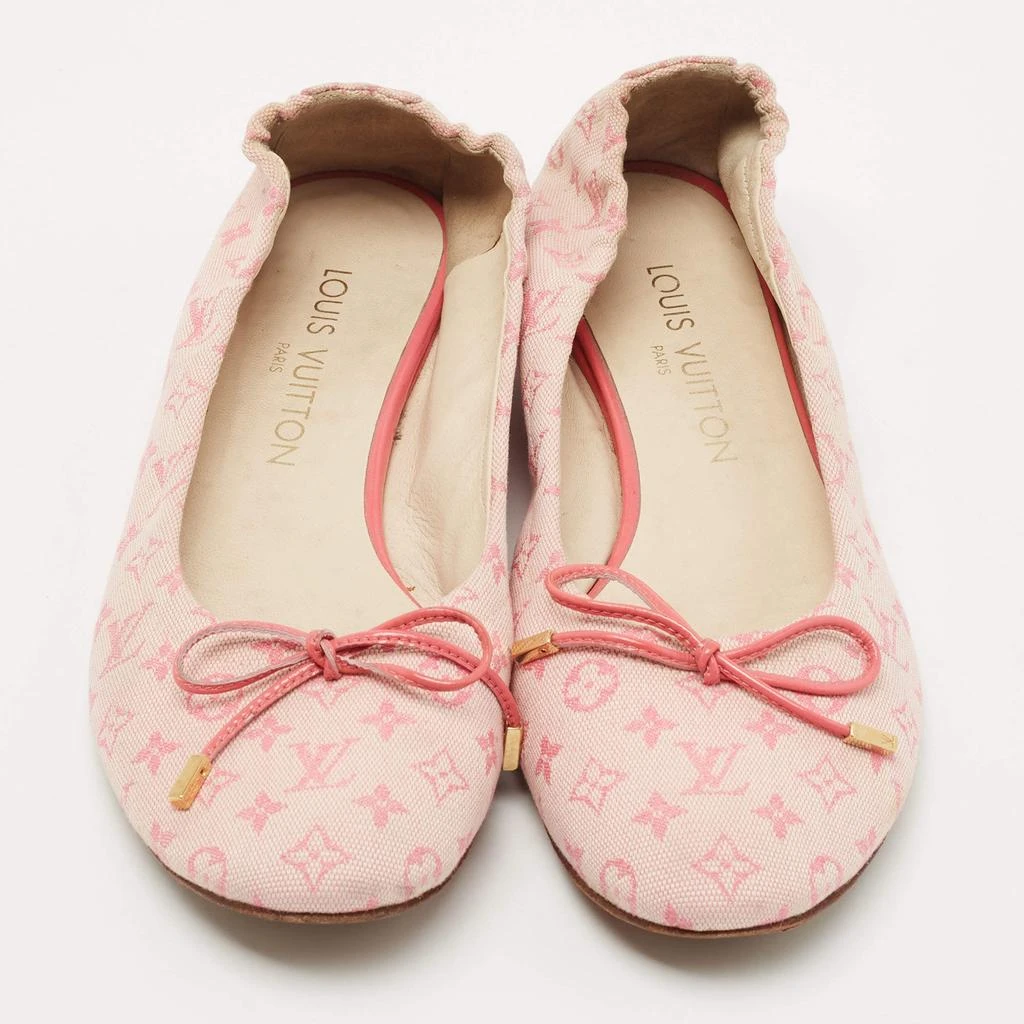 Louis Vuitton Louis Vuitton Pink Monogram Canvas Mini Lin Ballet Flats Size 36.5 3