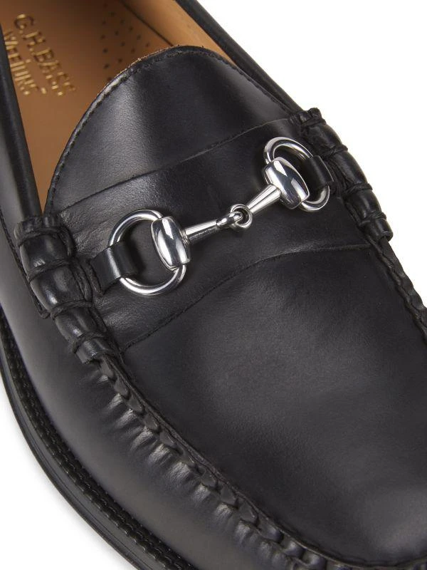 G.H. Bass Lincoln Moc Toe Leather Bit Loafers 6