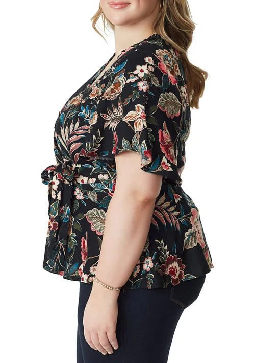 Jessica Simpson Plus Size Misha Wrap Top 3
