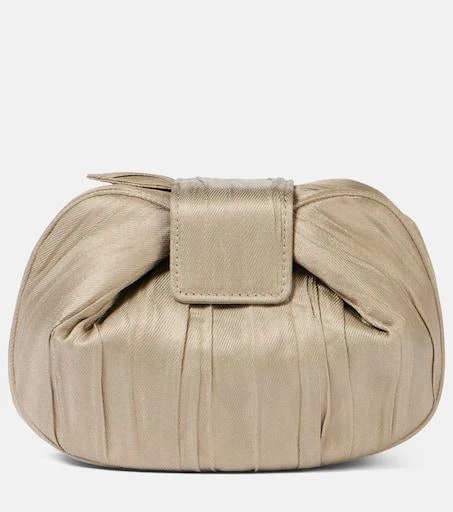 Gabriela Hearst Demi leather clutch 1