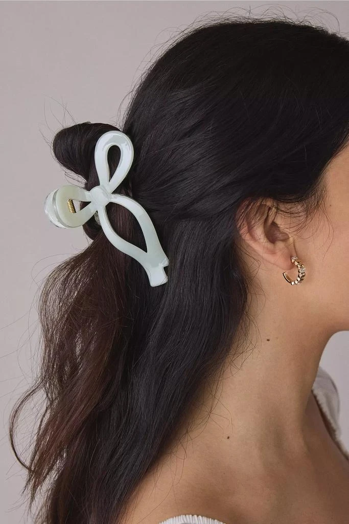Eugenia Kim Satin Lacey Bow Barrette Lacey Satin Bow Barette – Eugenia Kim main image 3