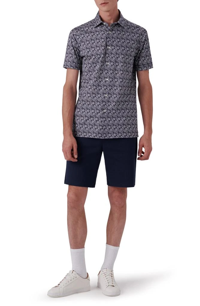 BUGATCHI Milo OoohCotton<sup>®</sup> Floral Short Sleeve Button-Up Shirt 6