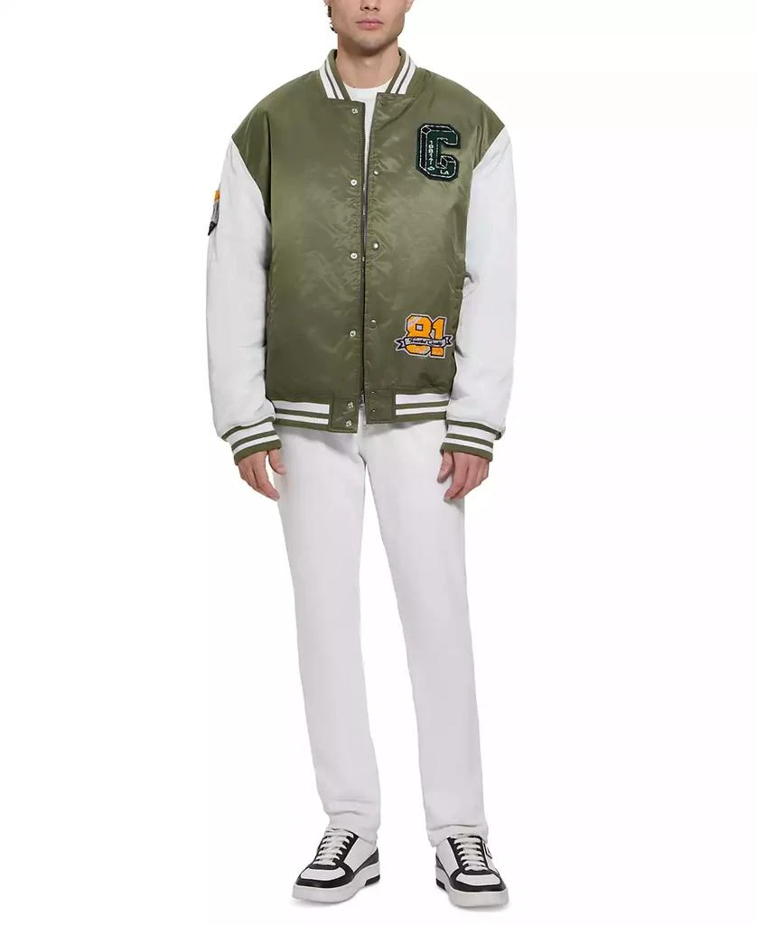 GUESS Men's Tyler Varsity Bomber Jacket 6