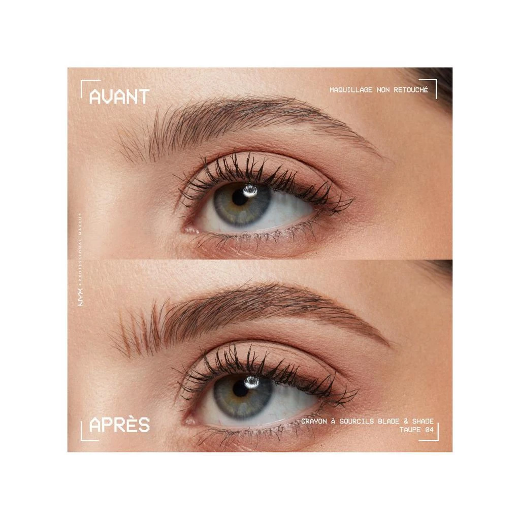 Octopus x Nyx Blade & Shade, Crayon Sourcils Double Embout, Tenue Jusqu'À 16H, Ash Blonde 34